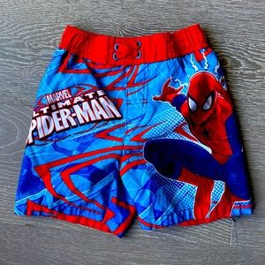 Toddler boy Spider-Man swim trunks